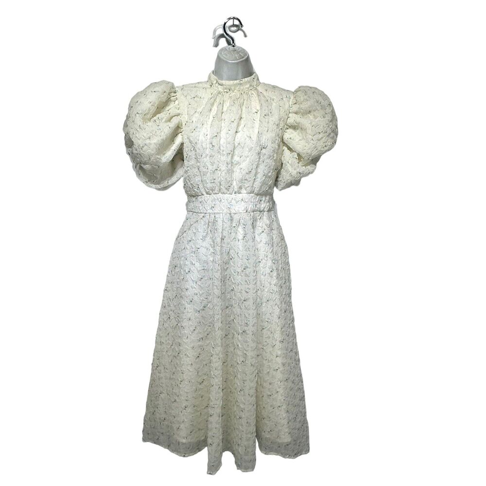 ALB anne louise boutique Safia Puff Sleeve Dress Size 10